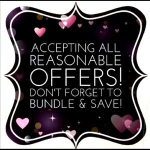 Accepting all reasonable offers. Don’t forget to bundle & save .